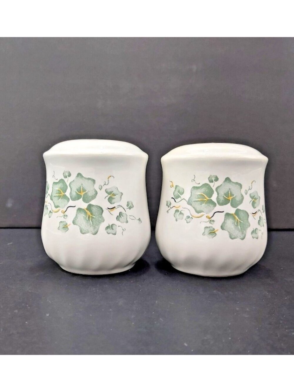 Corelle Callaway Green Ivy Salt and Pepper Shakers